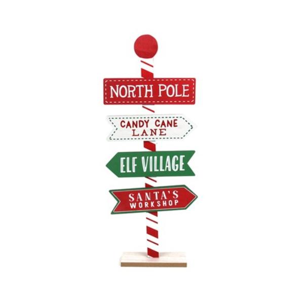 North Pole MDF Sign - 58cm