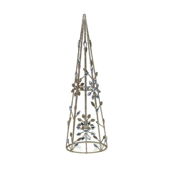 Champagne Metal & Acrylic Tree - 40cm