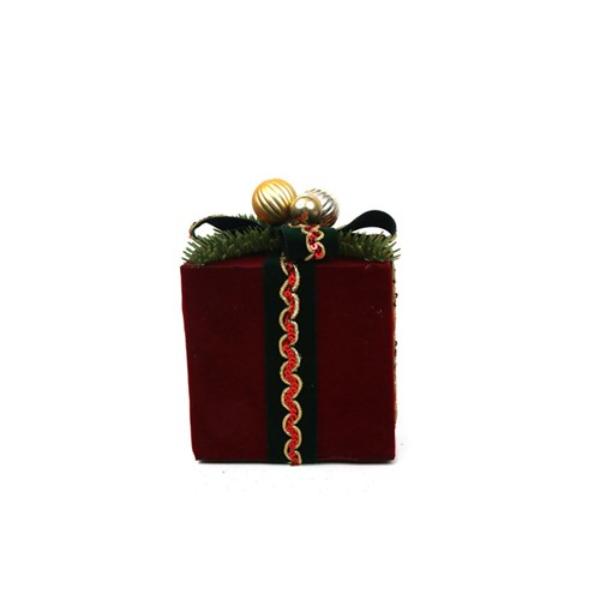 Burgundy Velvet Gift Box - 15cm