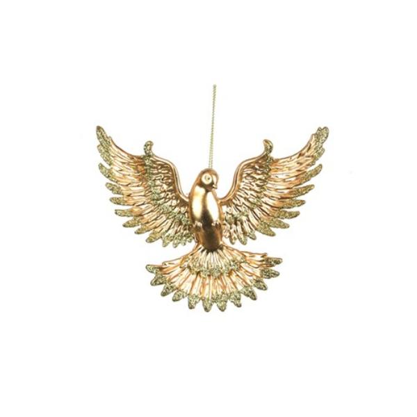 Gold Dove Tree Decoration - 14.5cm