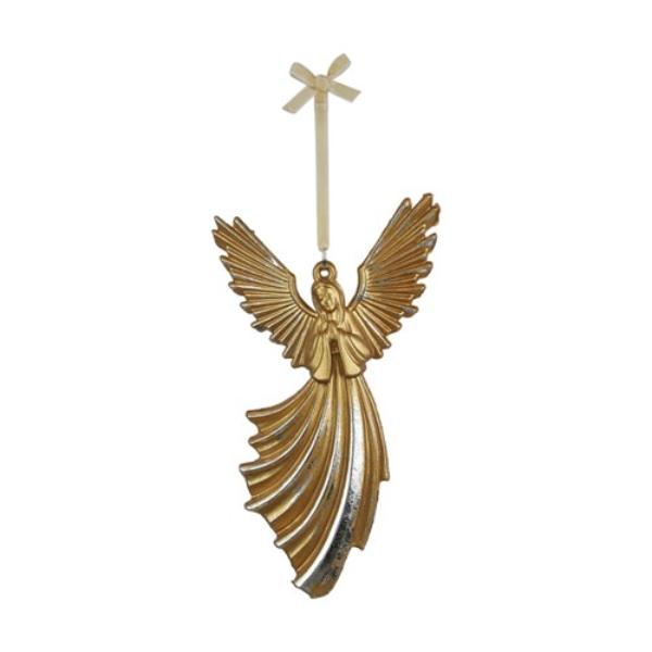 Gold Angel Tree Decor - 15.5cm