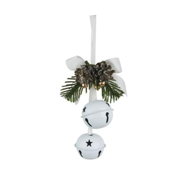 White Bells With Ribbon - 5cm