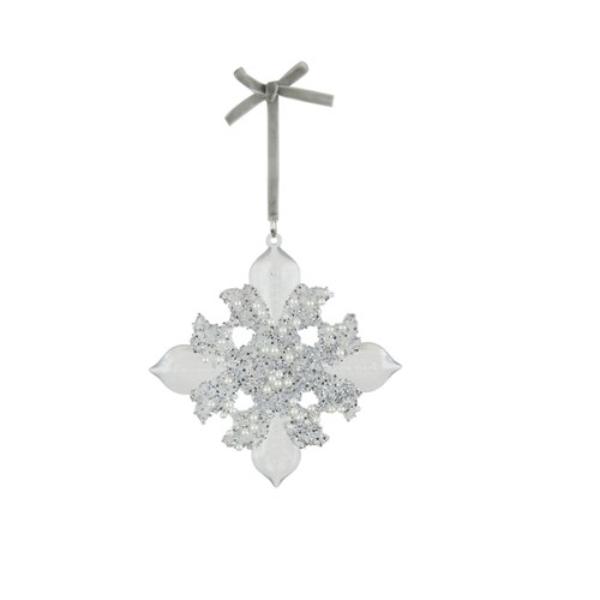 Acrylic Fleur De Lys Tree Decor - 13cm