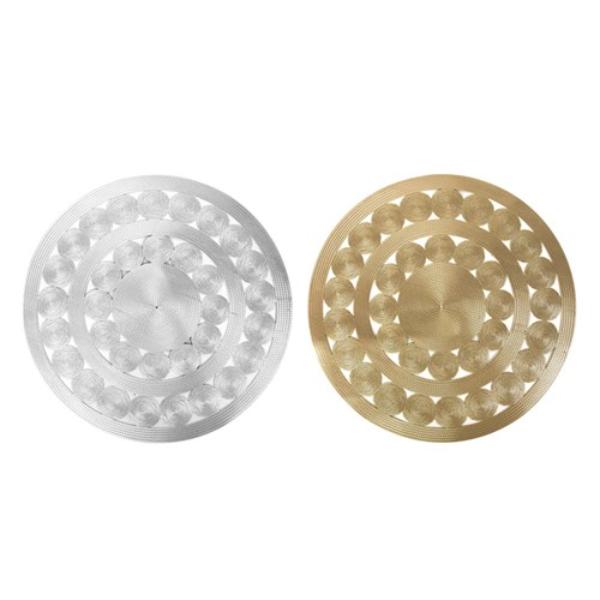 Silver Or Champagne PVC Placemat - 33cm