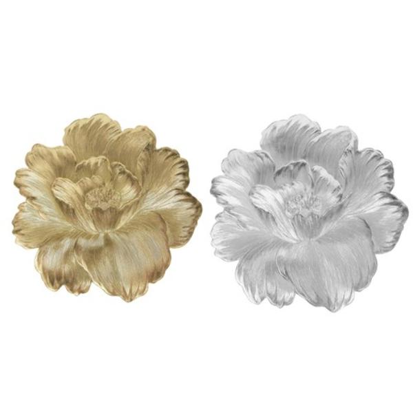 Silver Or Champagne Magnolia PVC Placemat - 33cm