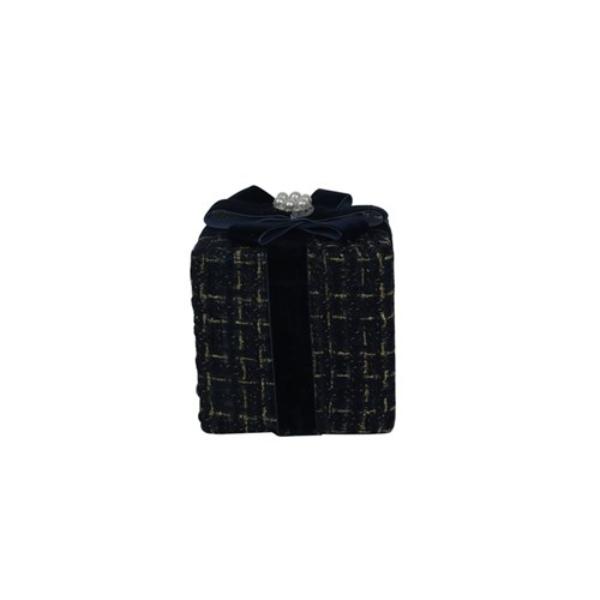 Blue Tweed Gift Box - 15cm