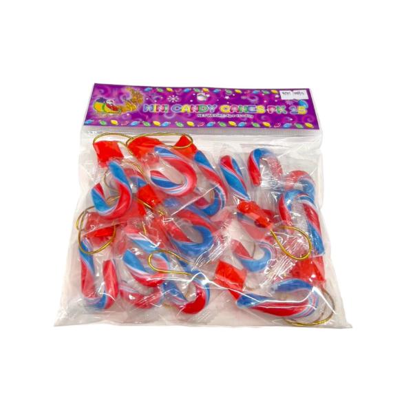 15 Pack Mini Candy Canes - 60g