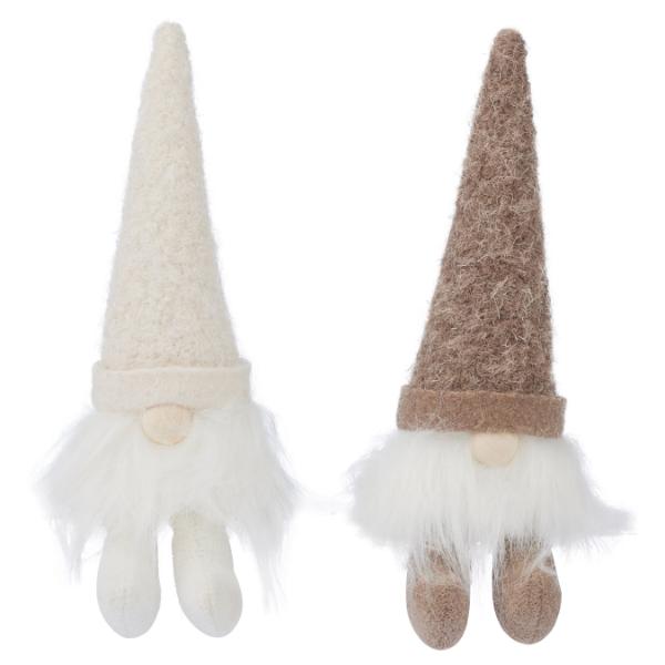 Brown Or Cream Sitting Fabric Gnome