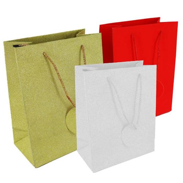 Extra Large Solid Glitter Gift Bag