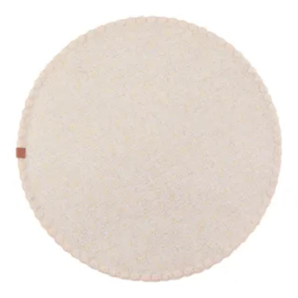Natural Luster Gold Round Placemat - 38cm