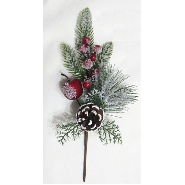 Christmas Berry Pick & Pine Cone - 32cm
