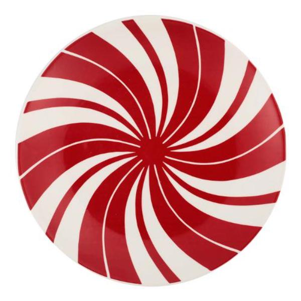 Red Ceramic Candy Plate - 21cm