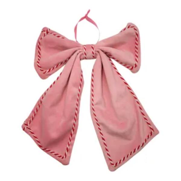 Pink Jolly Cord Edge Bow - 27cm