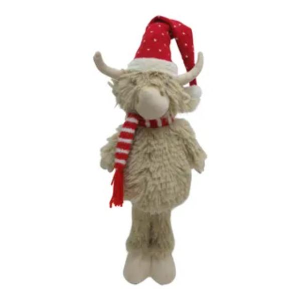 Natural Merry Standing Highland Cow - 50cm