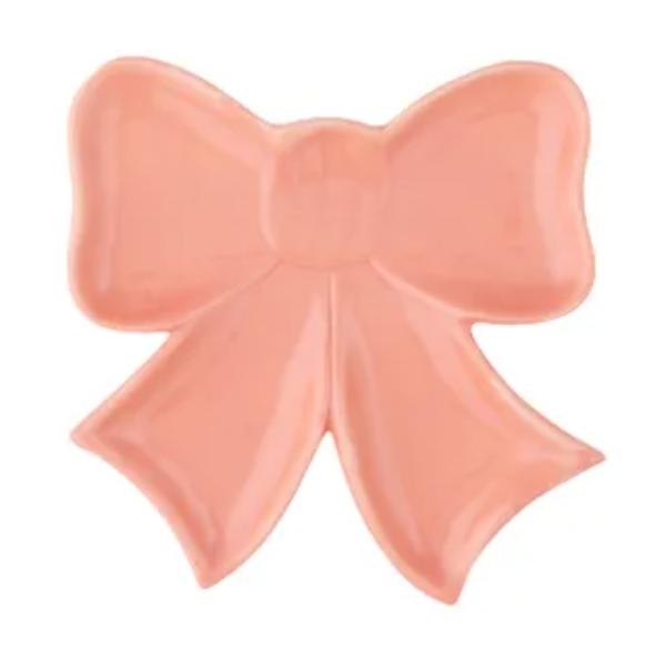 Pink Merry Bow Ceramic Plate - 15cm