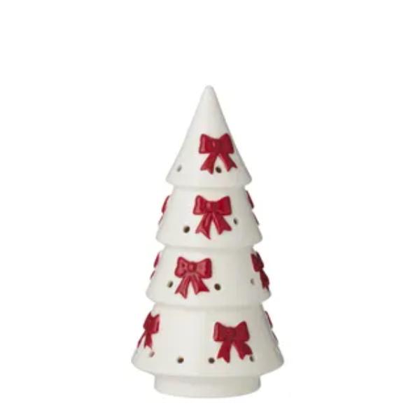 White Snowy Bow Tree - 18cm