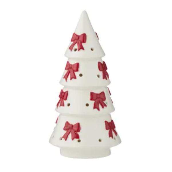 White Snowy Bow Tree - 24cm