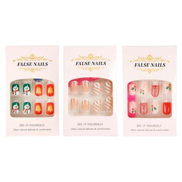 Christmas Short Fake Nails