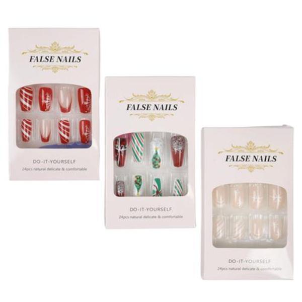 Christmas Long Fake Nails