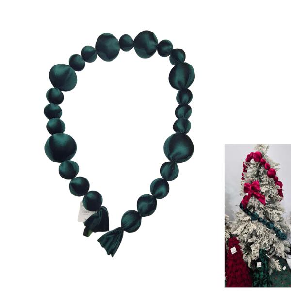 Green Bauble Garland - 195cm