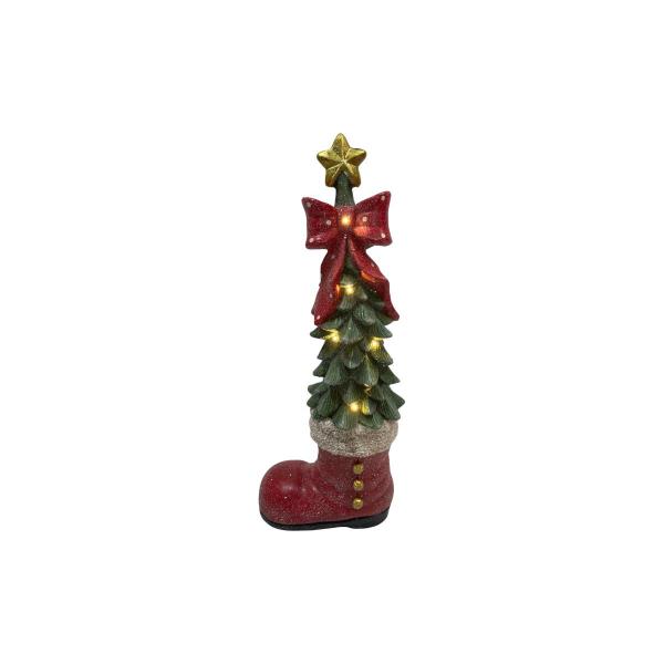 Christmas Tree In Red Boot - 69cm