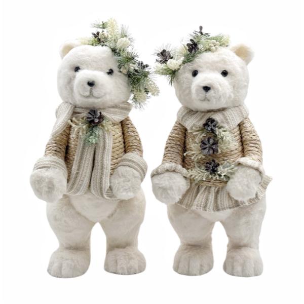 Christmas Glamour Pine Bear - 22cm x 49cm