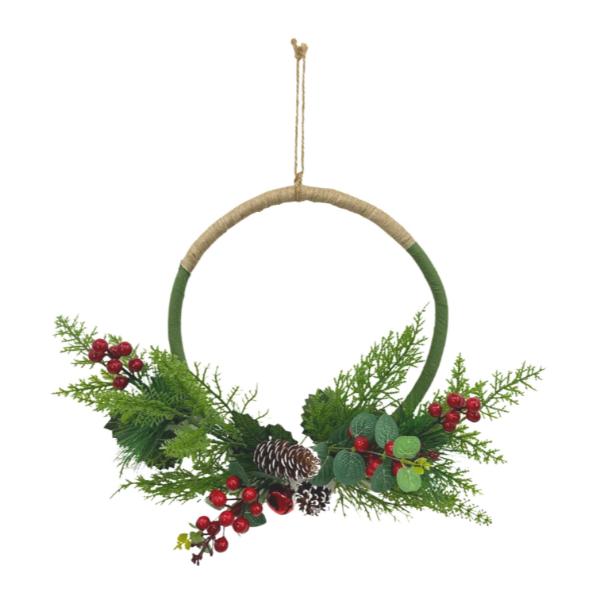 Christmas Berry Pine Wreath - 30cm