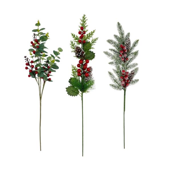 Christmas Berry Pine Stem - 70cm