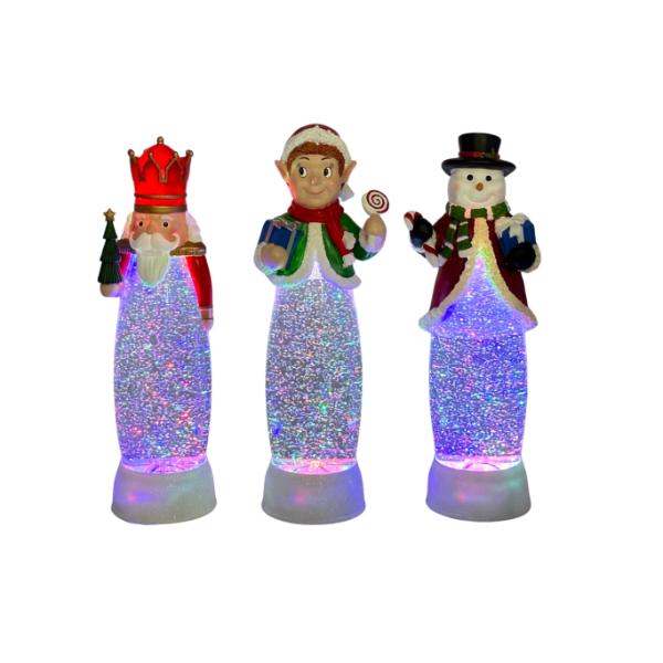 Light Up & Glitter Musical Candle - 10.8cm x 10.8cm 21.6cm