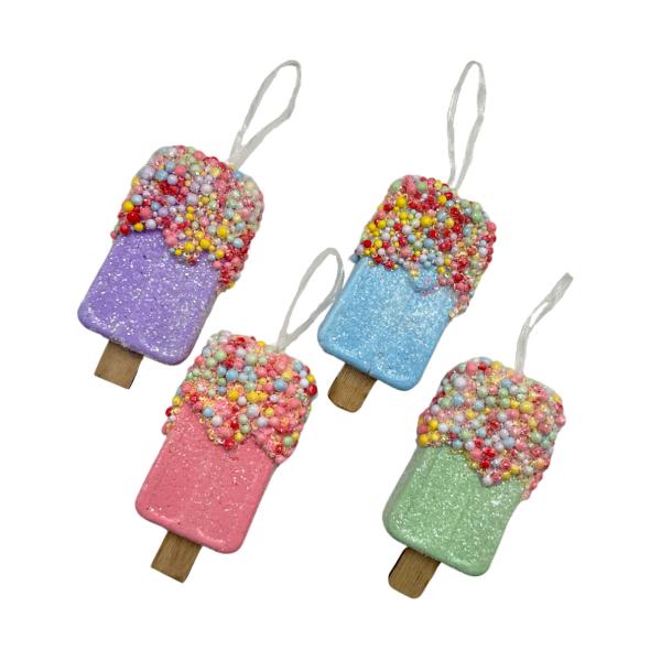 Christmas Candy Pop Sprinkle Ice Cream - 6cm x 2.5cm x 13.5cm