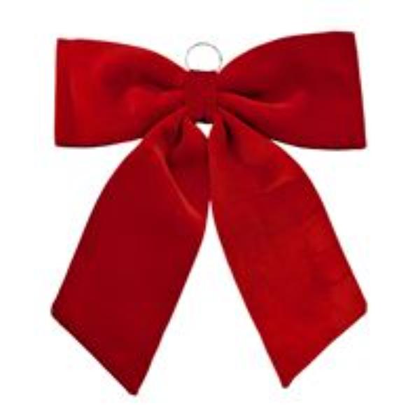 XXLarge Red Velvet Bow With Hanging Ring - 60cm
