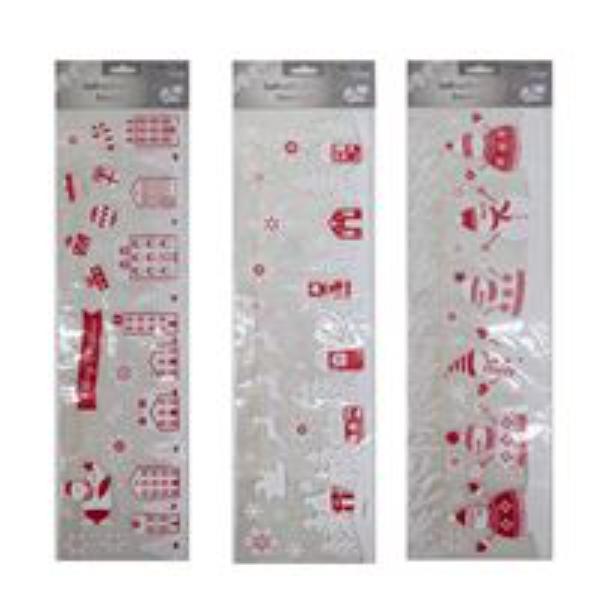 Xmas Self-Adhesive Glass Decorations