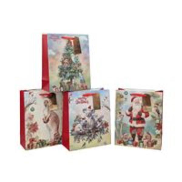 Small Aussie Native Xmas Gift Bag - 14x11x6cm