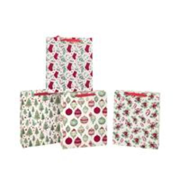 Red Velvet Traditional Bottle Gift Bag