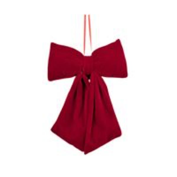 Small Plush Velvet Drape Bow - 22cm