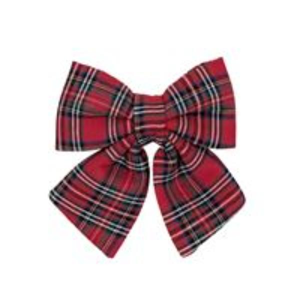 Xmas Tartan Bow - 22cm