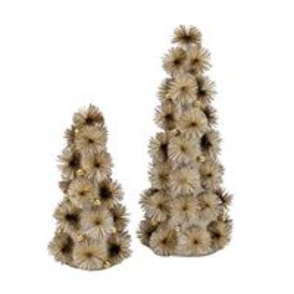 Champagne Starburst Xmas Tree - 49cm