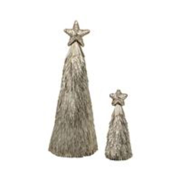 Champagne Starburst Xmas Tree - 36cm