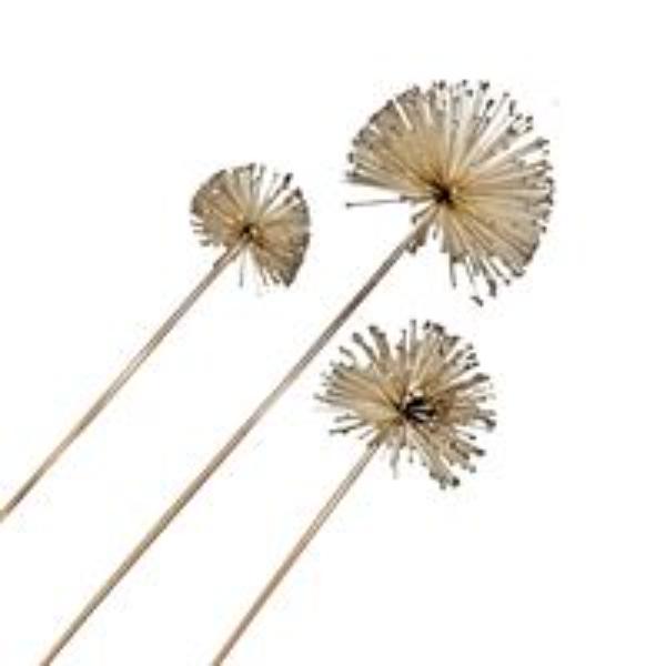 Champagne Starburst Xmas Pick - 40cm