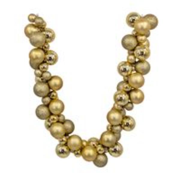 Gold Bauble Garland - 100cm