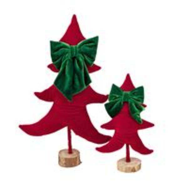 Velvet Christmas Tabletop Tree - 55cm