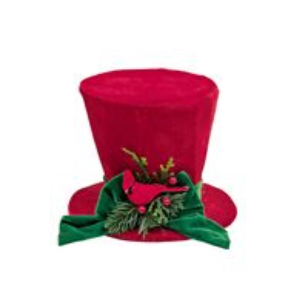 Velvet Christmas Hat - 14.5cm