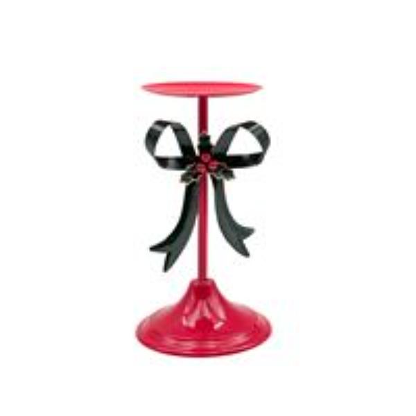 Metal Bow Candle Holder - 25.5cm