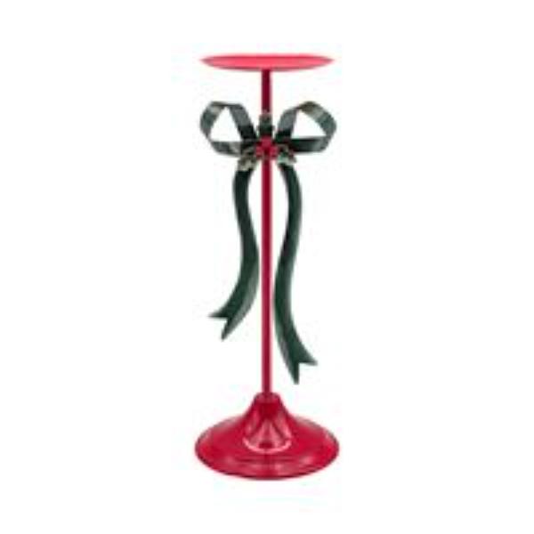 Metal Bow Candle Holder - 39.5cm