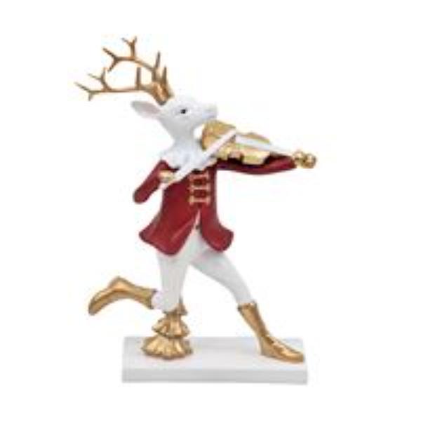 Christmas Reindeer Violinist - 24cm