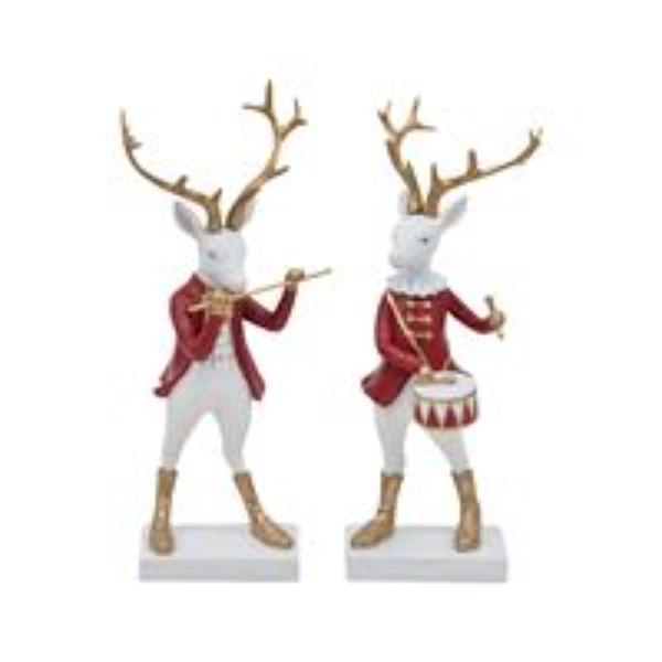 Assorted Christmas Reindeer Musician - 22cm