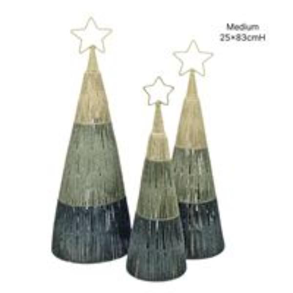 Medium Forest Green Rope Tree - 83cm