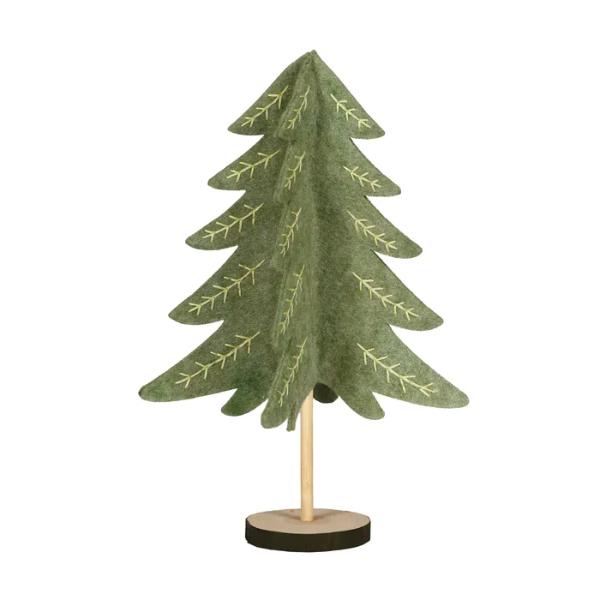 Light Green Christmas Tree Felt - 39cm x 25cm