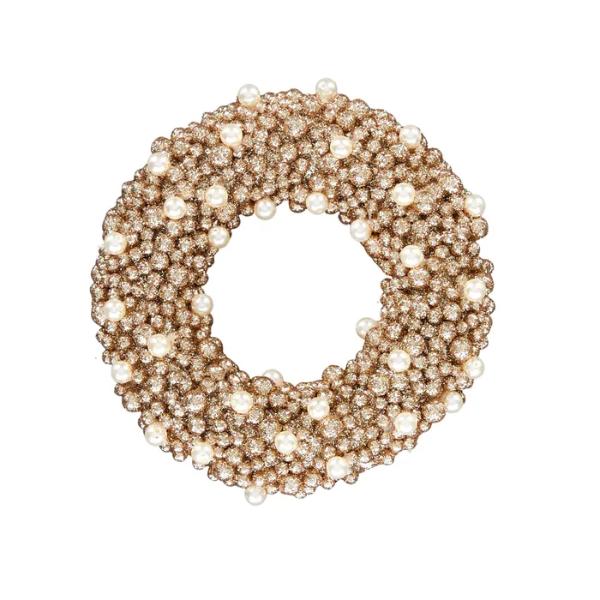 Champagne Pebble Wreath Foam - 22cm