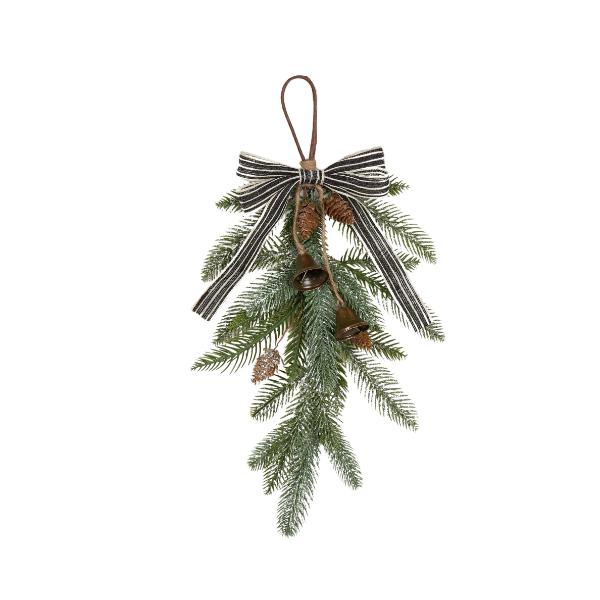Leaf Drop With Bow & Bell